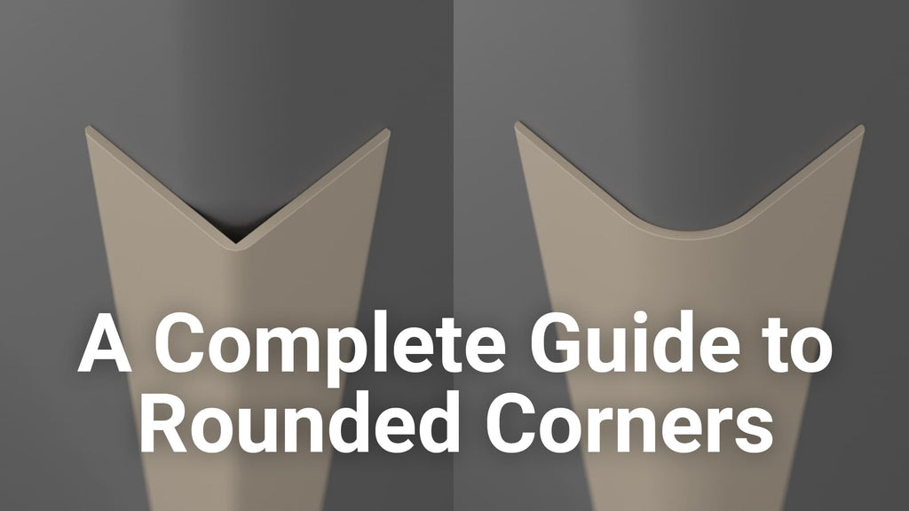 Black Corner Guards  Polycarbonate/Lexan – Commercial Corner Guards