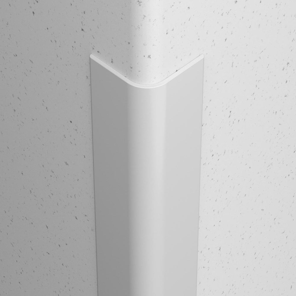 Bullnose White Corner Guards - Polycarbonate/Lexan